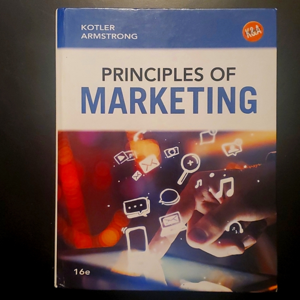Principles of Marketing Editon 16 College TextBook ISBN- 13 978-0-13-379502-8